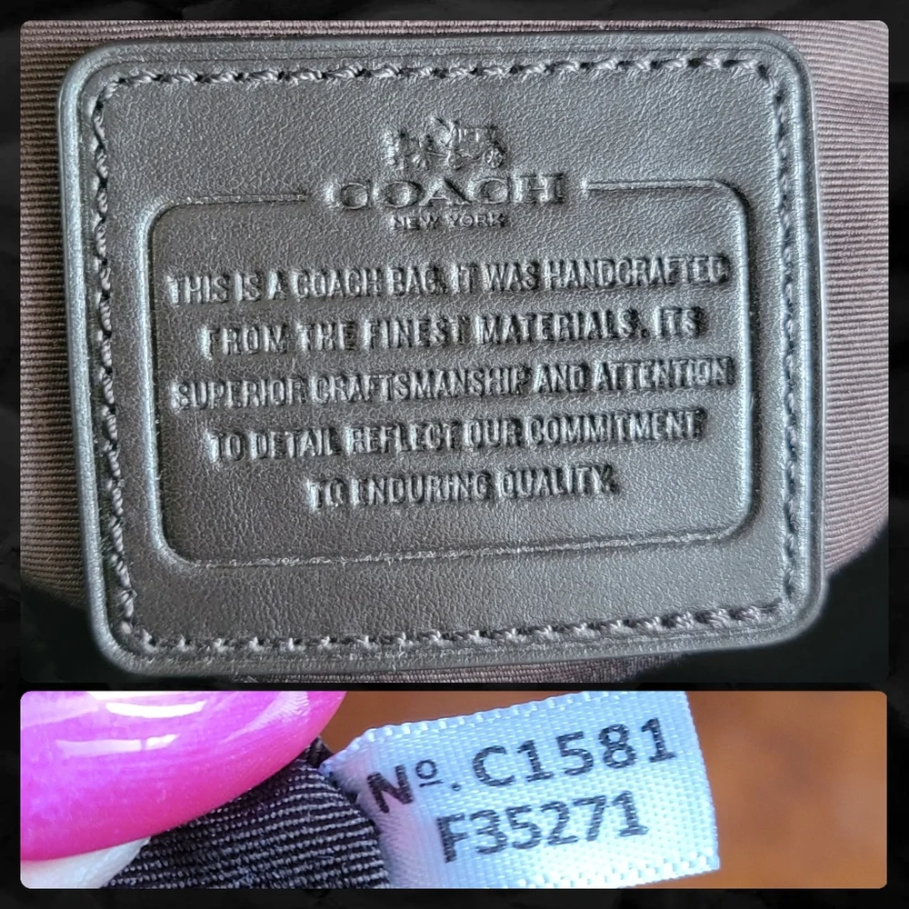 Coach F35271 Minetta Satchel Python Embossed Leather Tan Brown Crossbody Bag